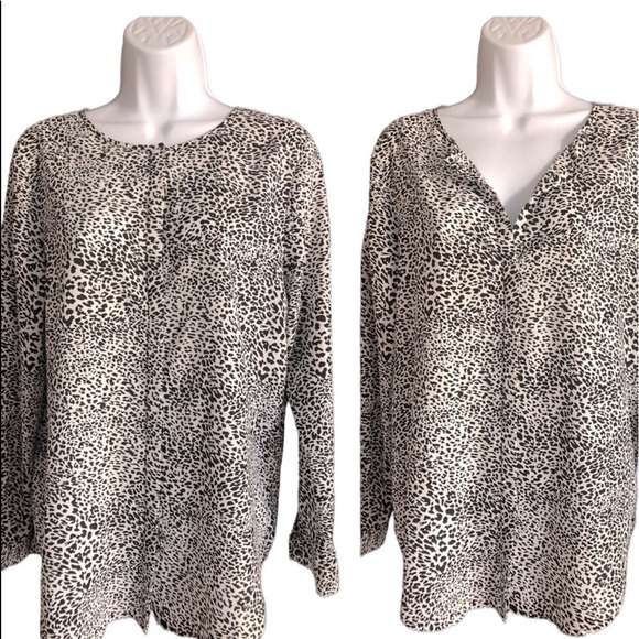 Violet & Claire | Animal print Blouse - Picture 1 of 7